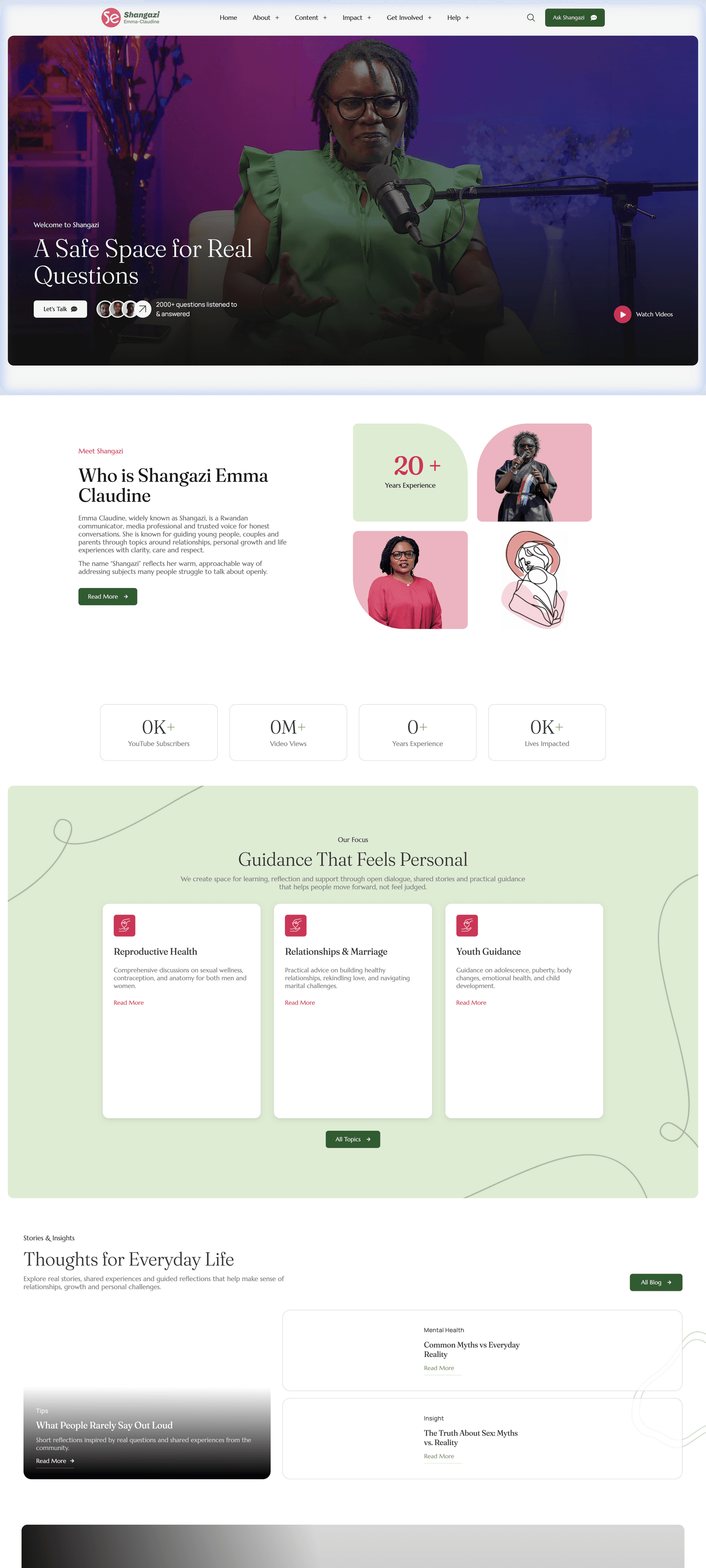 Baza Shangazi live website screenshot preview